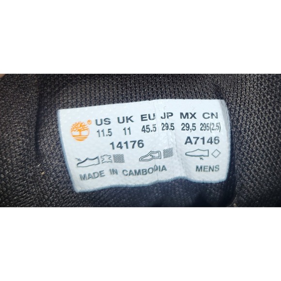 Timberland White Ledge Waterproof Mid Hiker Men's Size 11.5 Wheat Nubuck - Picture 7 of 8